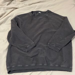 Aerie XL ribbed oversized sweatshirt grey